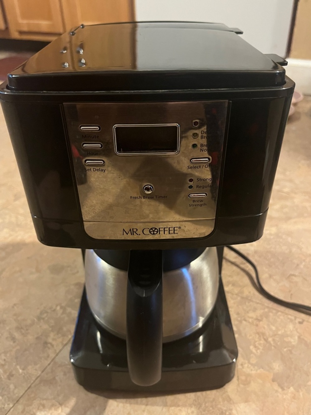 Mr. Coffee Black and Stainless Steel Programmable Coffee Maker